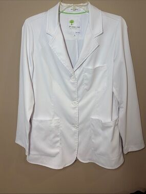 The White Coat by Healing Hands the Minimalist White Lab Jacket